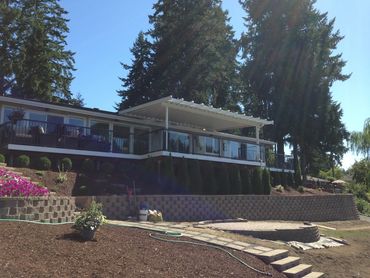 V-pan Cover Pergola Wrap Mag Posts Lake Sammamish WA