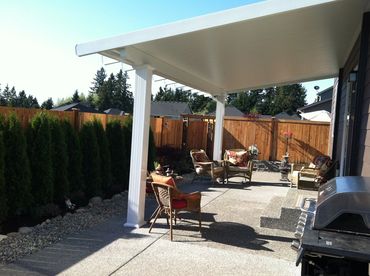 Insulated Cover Pergola Wrap Big Columns Puyallup WA