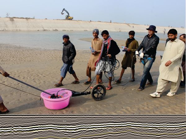 GPR Survey, Ground Penetrating Radar Survey, Rohri Canal, GSSI GPR, Non Destructive Testing