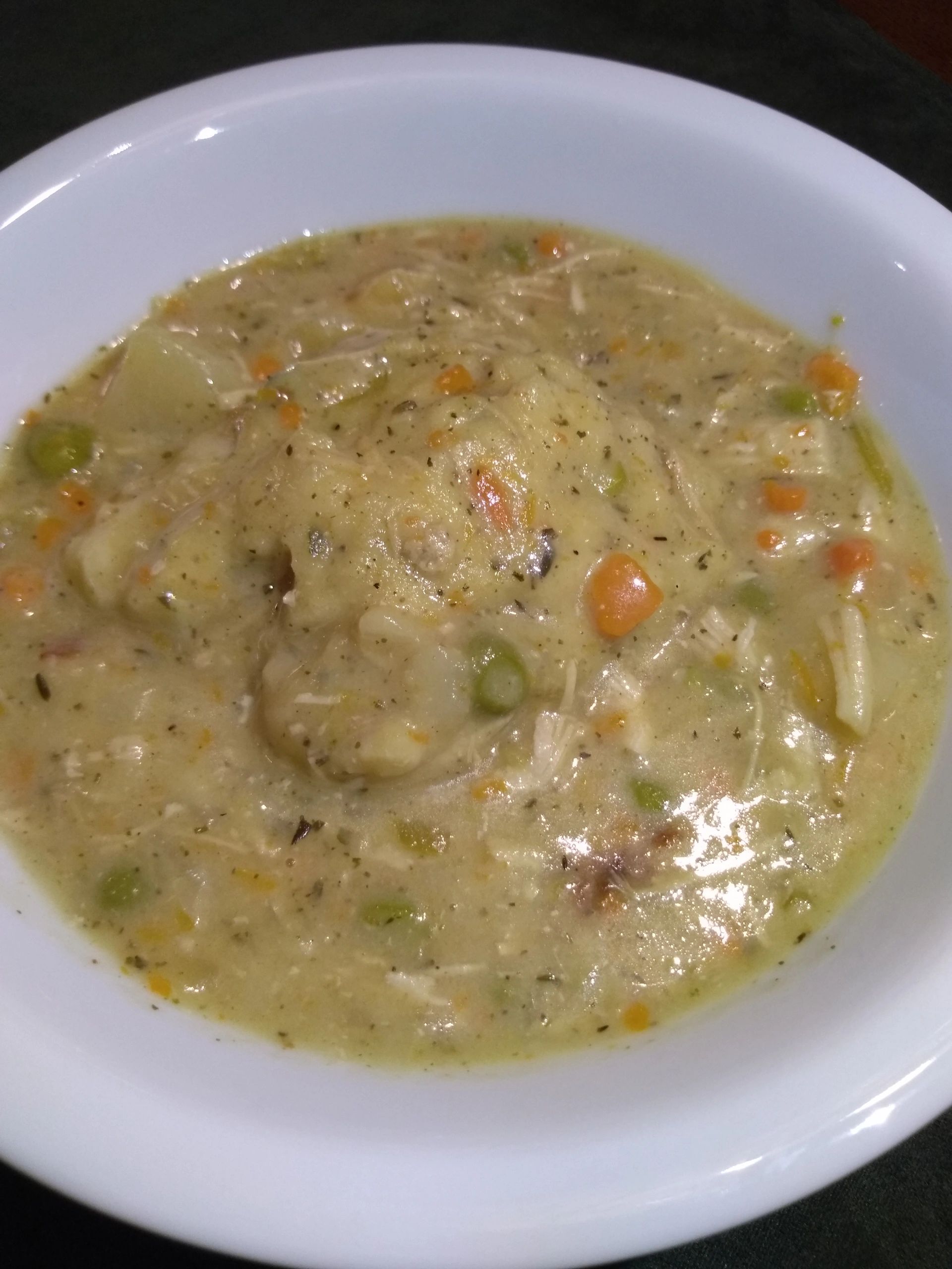 Pressure Cooker Chicken & Dumplings