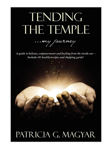 Book cover showing glowing hands symbolizing healing and empowerment.