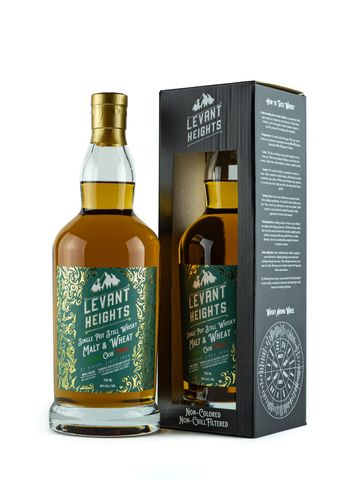 Levant Heights – Single Pot Still – Malt & Wheat  Italian Cask Finish (91/100 Whisky Advocate)