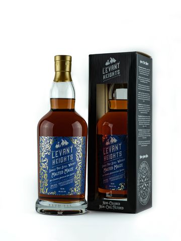 Levant Heights - Malted Maize Whisky -
Lebanese pot still whisky 