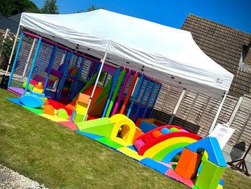 Please note this is not used for rain but for warmer weather to cool the play area.