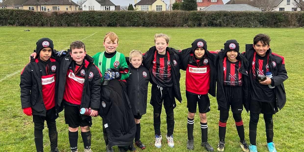 Young players from Meopham Colts Football Club during match