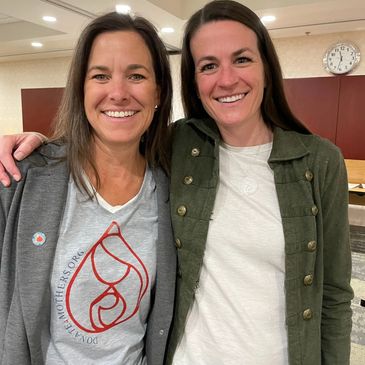 Kristin (Vitalant manager and Amniotic Fluid Embolism and All Around Fighter) and Trish (Placenta Pe