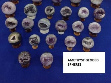 Amethyst Geoded Spheres