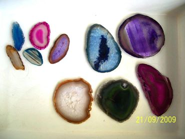 Agate slice - 1 & 2