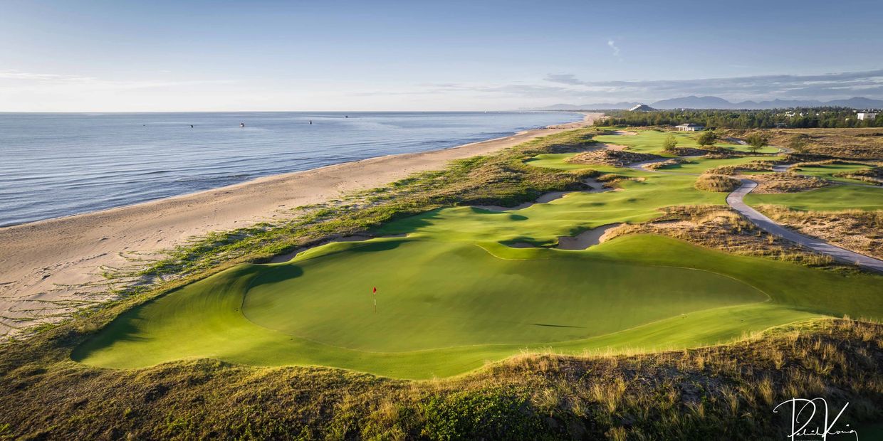 17th hole at Hoiana Shores in Vietnam