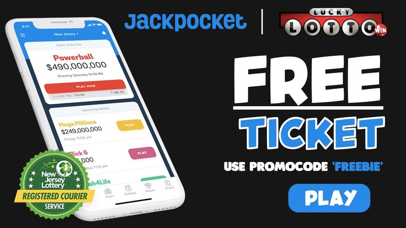 Jackpocket Lottery App. Get a Free Ticket with Lucky lotto Win!