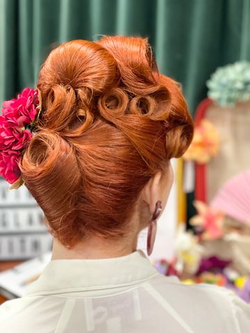 vintage inspired updo