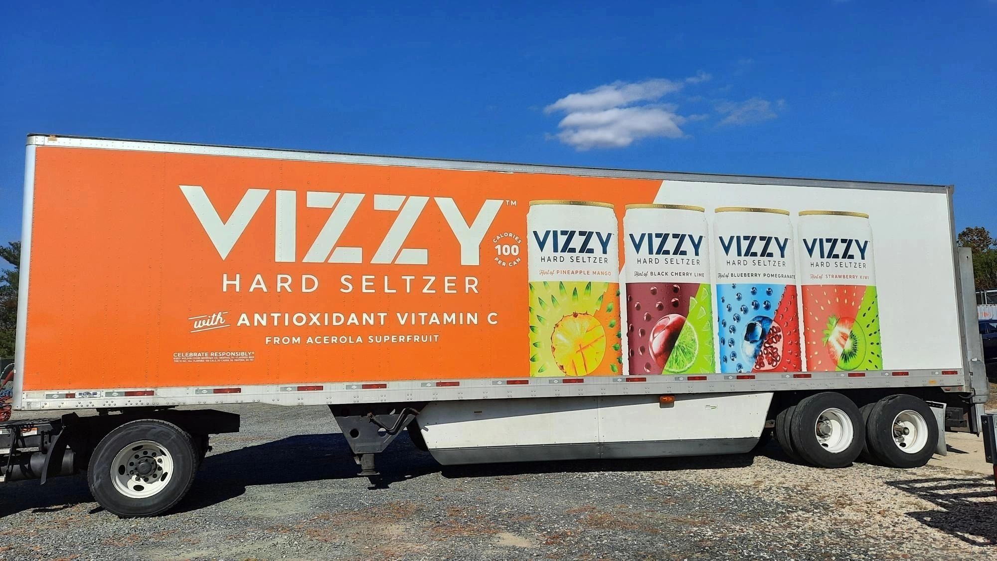 Complete tractor & trailer advertising vinyl wraps 