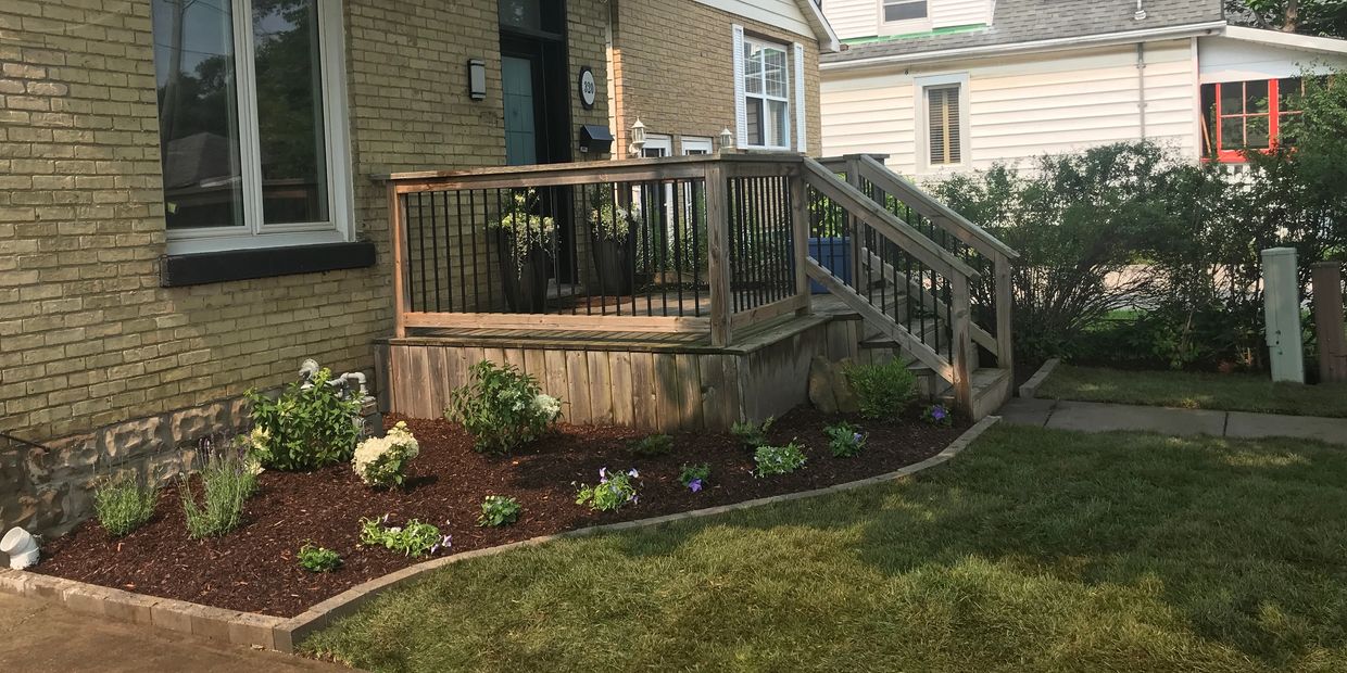 Landscape installation by Duke Turf Care London Ontario 