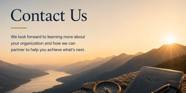 Contact us with a scenic mountain background at sunset.