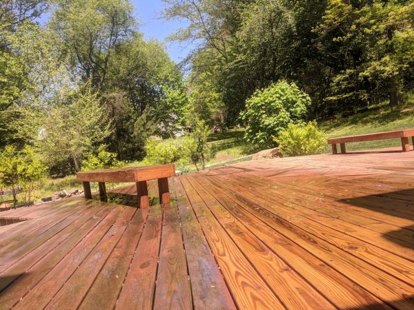 Spring Cleaning in Newark, Delaware. Deck staining and Deck restoration.