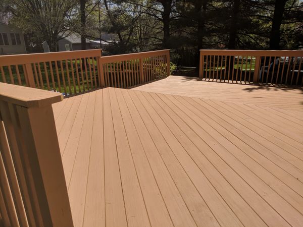Deck Painted and Restored in Hockessin, Delaware.