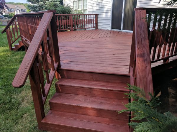 Newark, Delaware Deck Restoration and Exterior Painting.