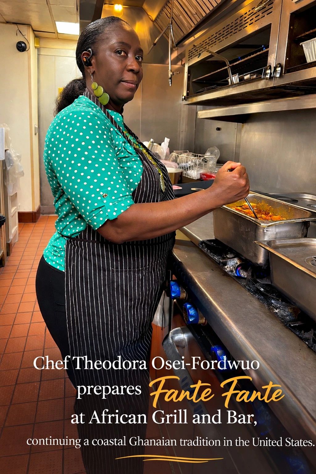 A coastal Ghanaian fish stew rooted in the rhythms of the Atlantic—where fresh catch, palm oil, and peppered tomato come together in a dish shaped by memory, migration, and tradition.