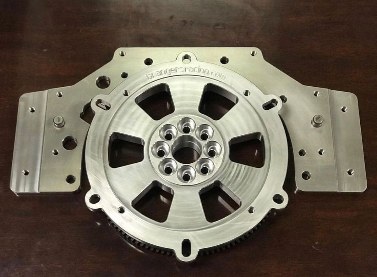 2JZGTE 2JZ/1JZ BRE V3 Toyota Billet Aluminum Flex Plate Transmission Adapter