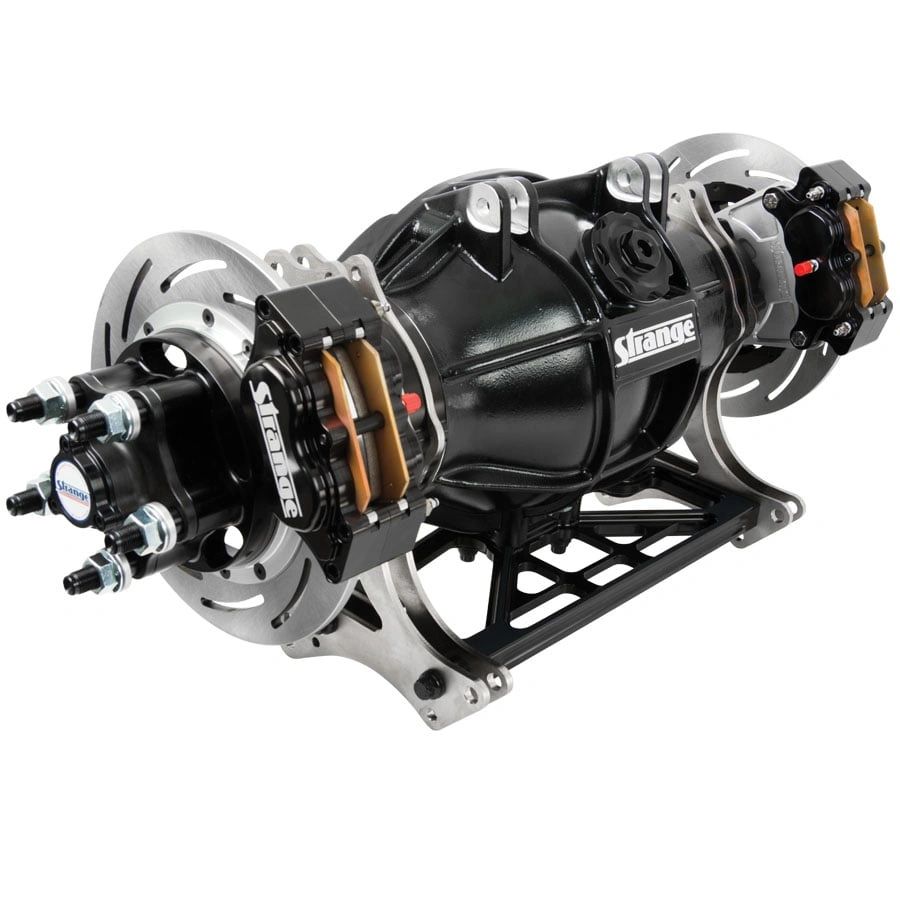 Strange Pro Mod Aluminum Housing 16", 17", 18", 19", 20", 21", 22", or 23" Four Link Centers Includes Stainless Steel Dynamic Drive Mount Brake Kit