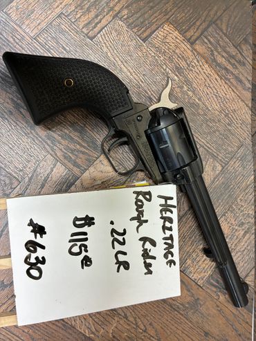 Heritage Rough Rider .22LR revolver with price tag $115.