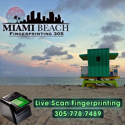 fingerprinting near me Miami Beach live scan provider