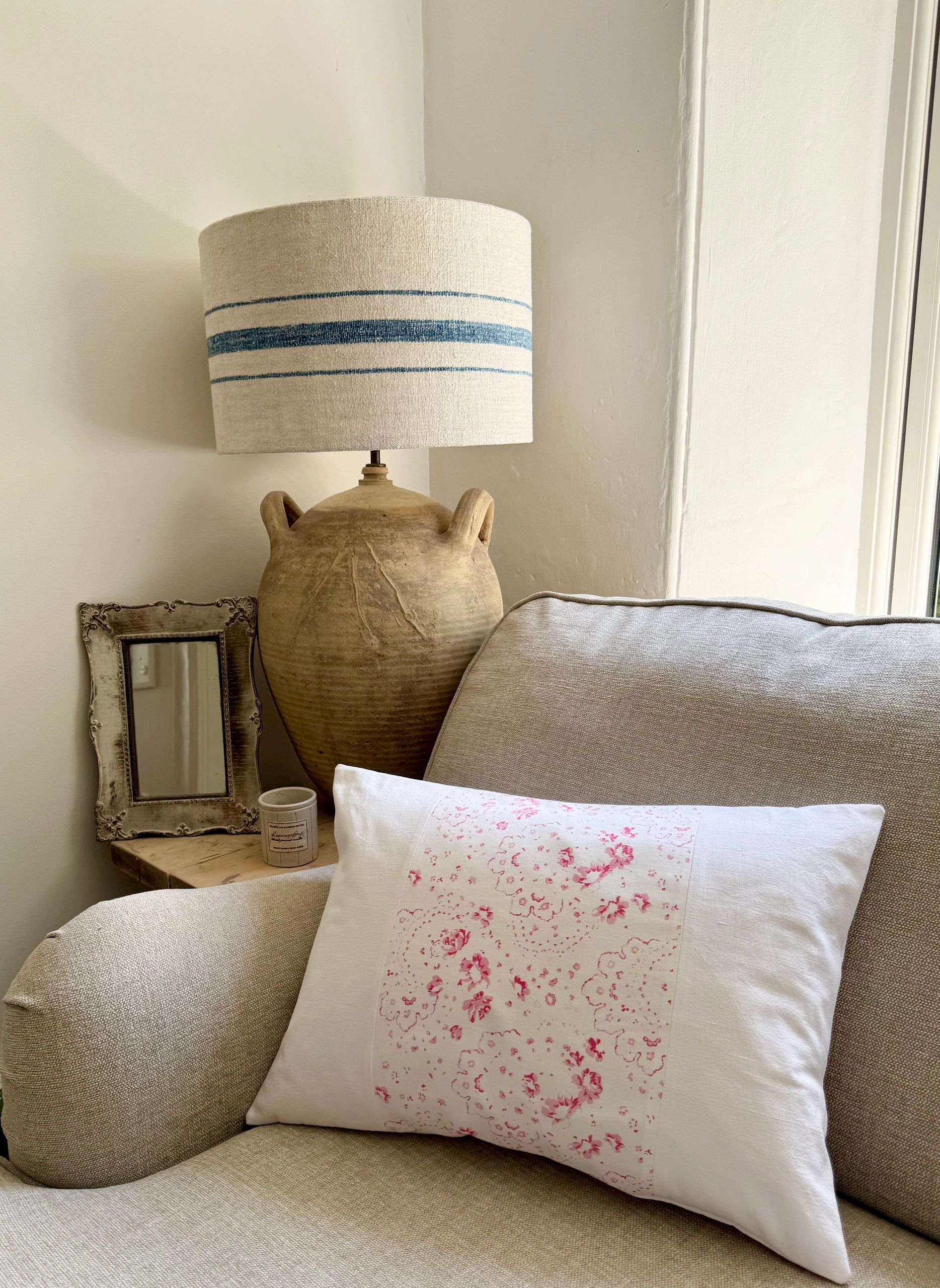 Vintage Cabbages and Roses 'New Penny' Cushion