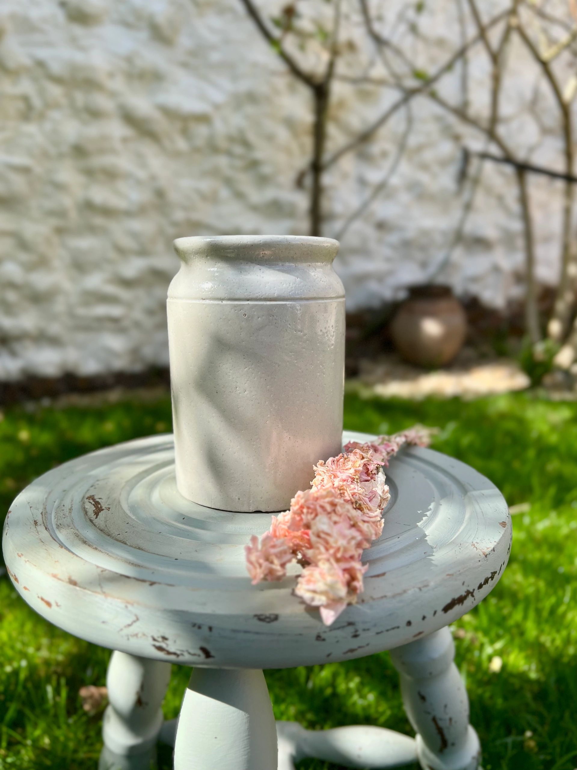 Antique Stone Glazed Marmalade Pot