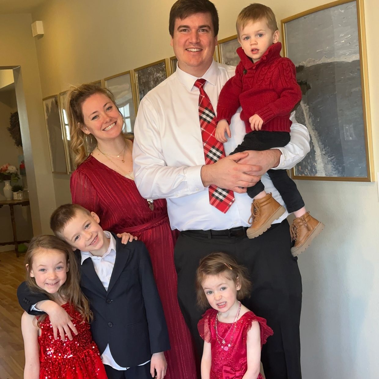 My husband and I have four children who we had in 5 years. We love being together and learning new s
