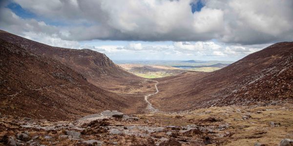 Picture from the top of Hare's Gap in the Mourne Mountains, Northern Ireland.