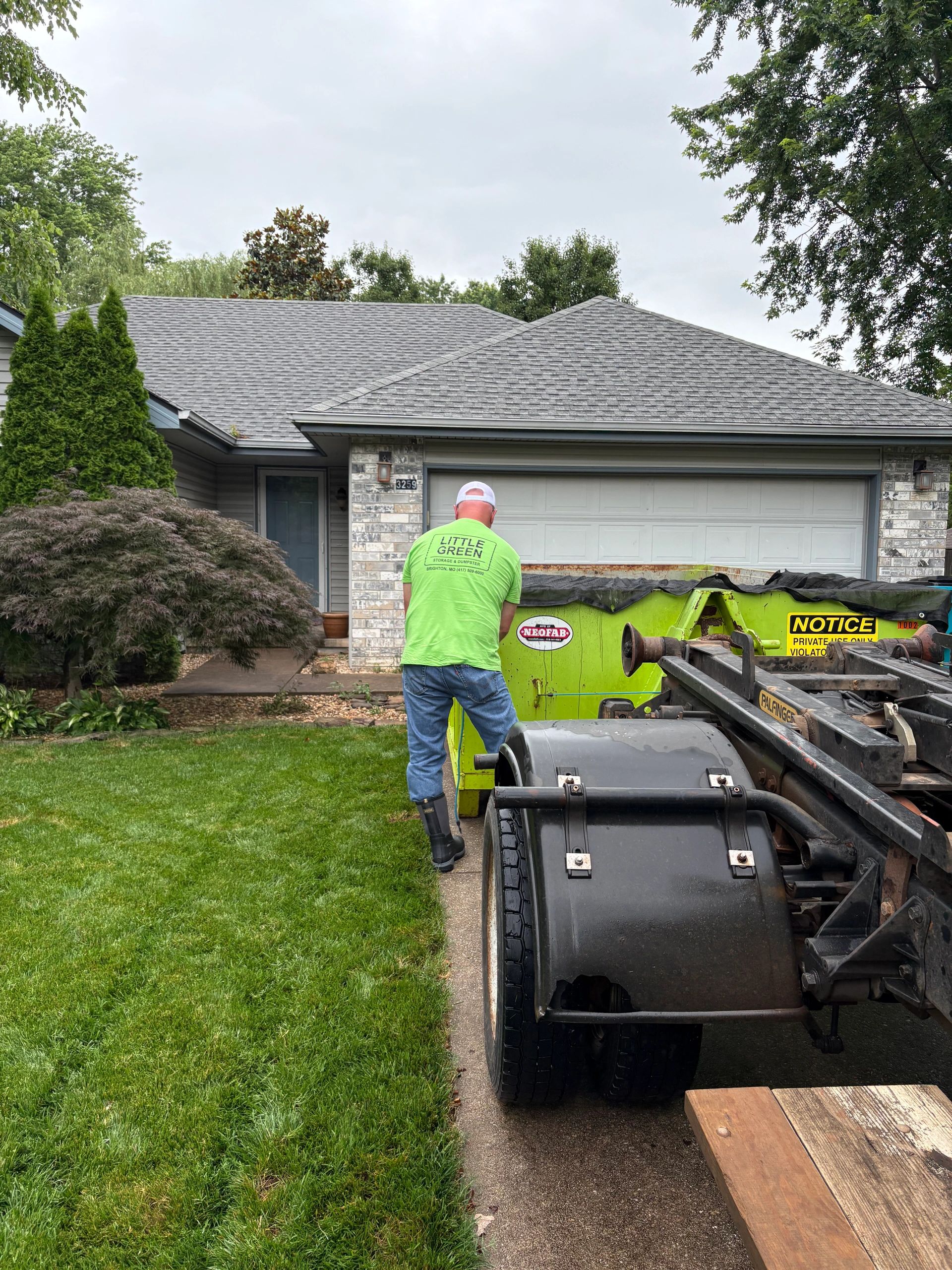 Little Green Dumpster Co. dumpster rental