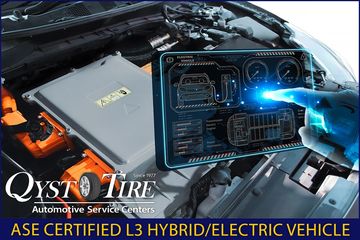 Qyst Tire ASE Certified L3 EV Electric Vehicle, hybrid electric vehicle maintenance and repair
