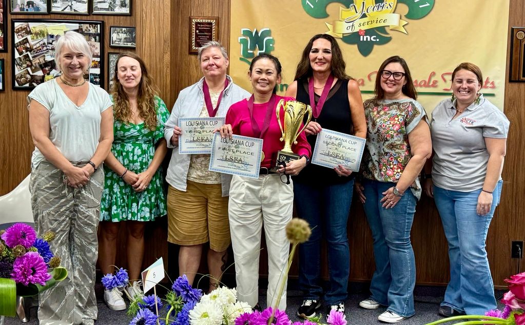 a group of women with winners 