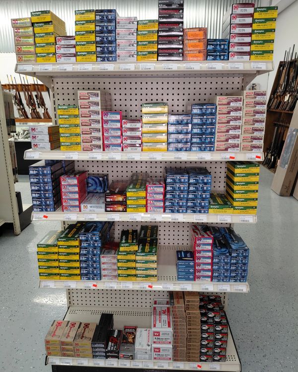 Every orange tag is discounted ammunition up to 25% off.