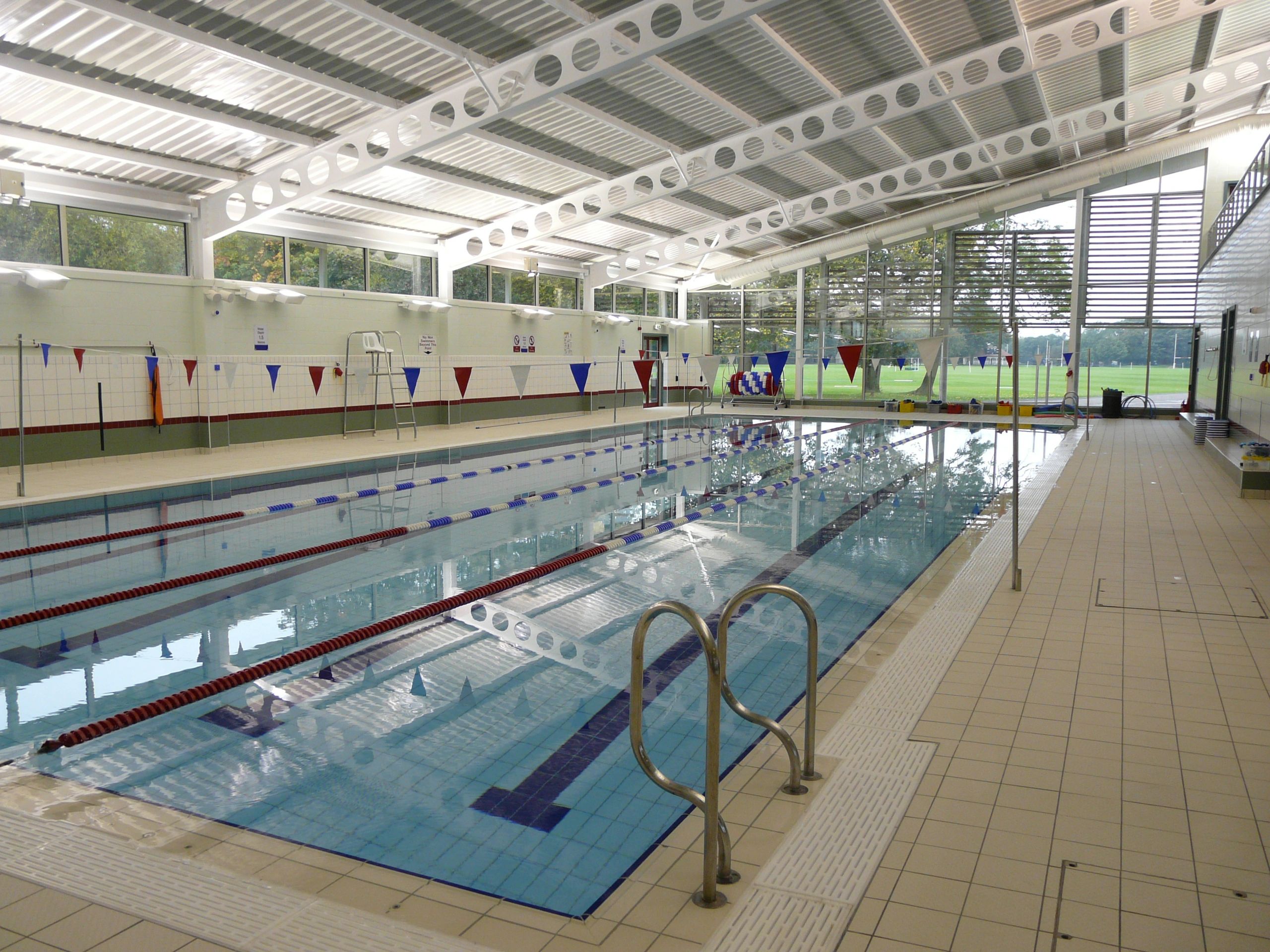 Interior view of the Hymers School Pool.