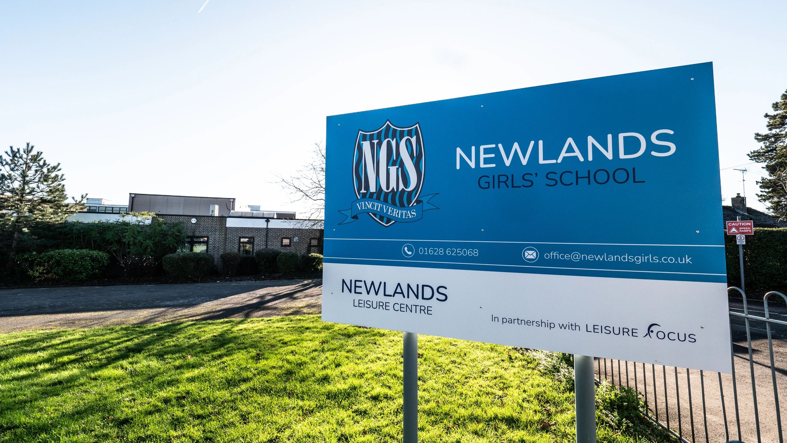 Newlands Leisure Centre signage.