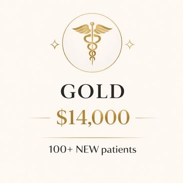 Gold plan for 100+ new patients at $14,000.