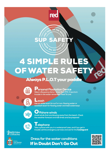 Sup Safety- 4 Simple Rules of water Safety. Always P.L.O.T your paddle. 