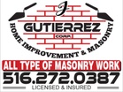 J GUTIERREZ CORP  Licensed & Insured
516-272-0387