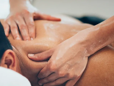 person receiving a therapeutic massage