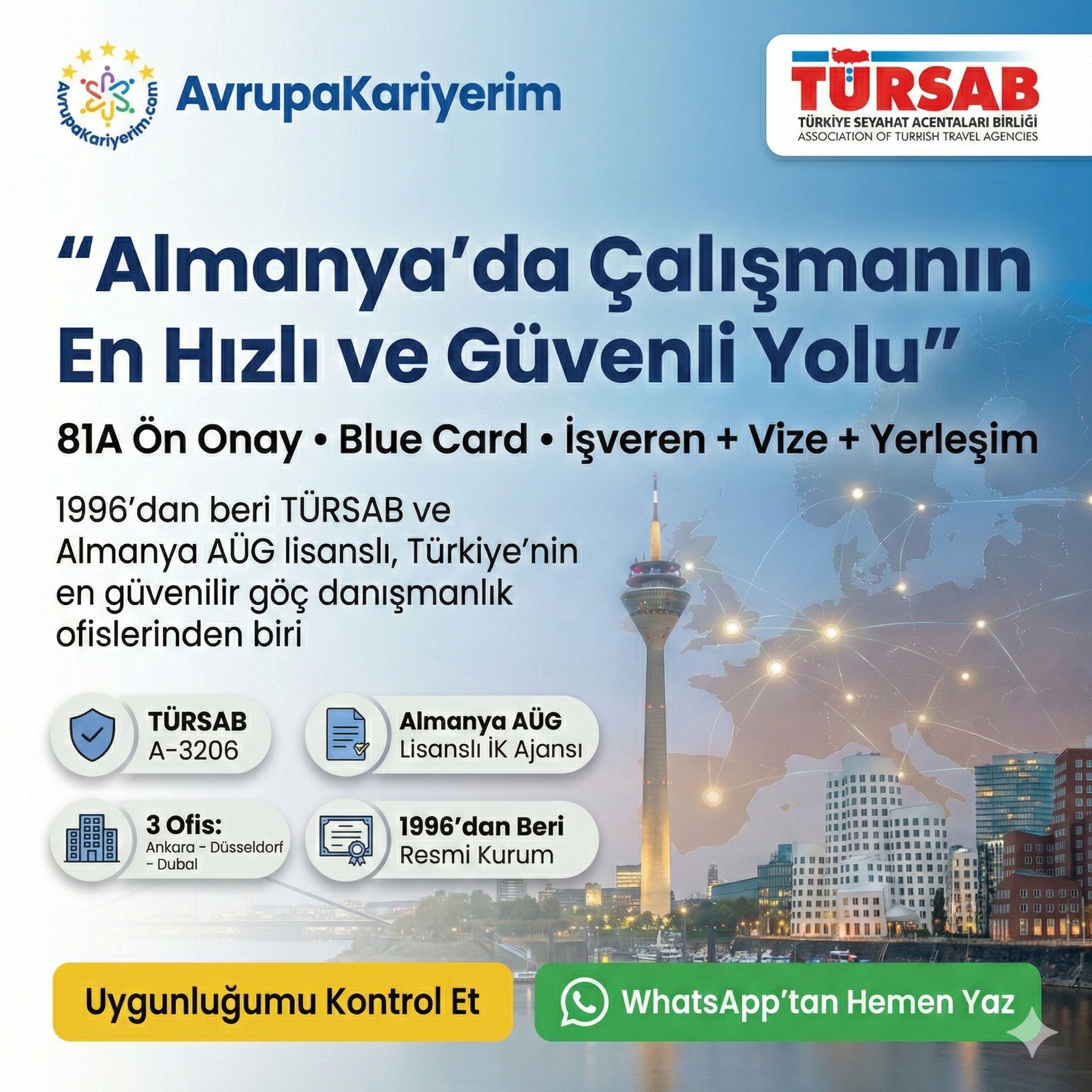 Almanya 81A Çalışma Vizesi