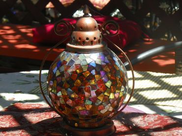 A lamp in the light
