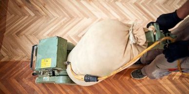 Wood floor sanding 