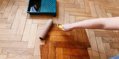 Refinishing wood flooring 