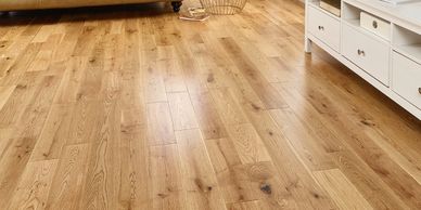 Solid wood plank flooring 