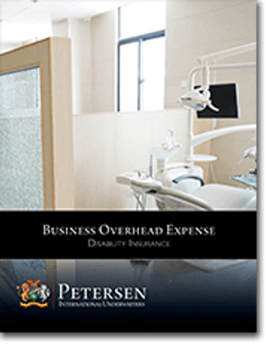 Business Overhead Expense / BOE Disability Brochure from Petersen International Underwriters