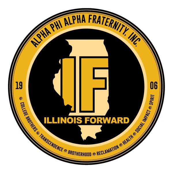 Logo of Alpha Phi Alpha Fraternity's Illinois Forward initiative.