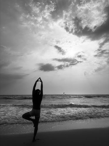 Sun Meditation at Candolim Beach Goa, India


