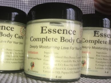 Essence is head to toe penetrating love for your skin, made with essential oils and pure butters.