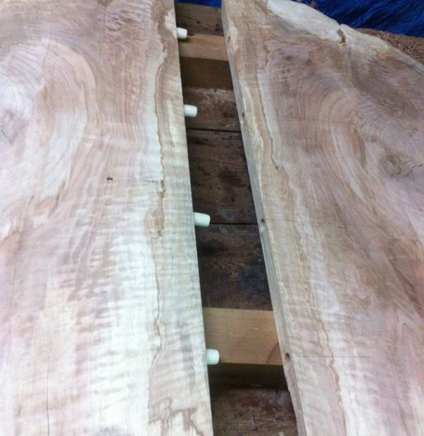 Bookmatched Table Slabs Live Edge Wood Slabs